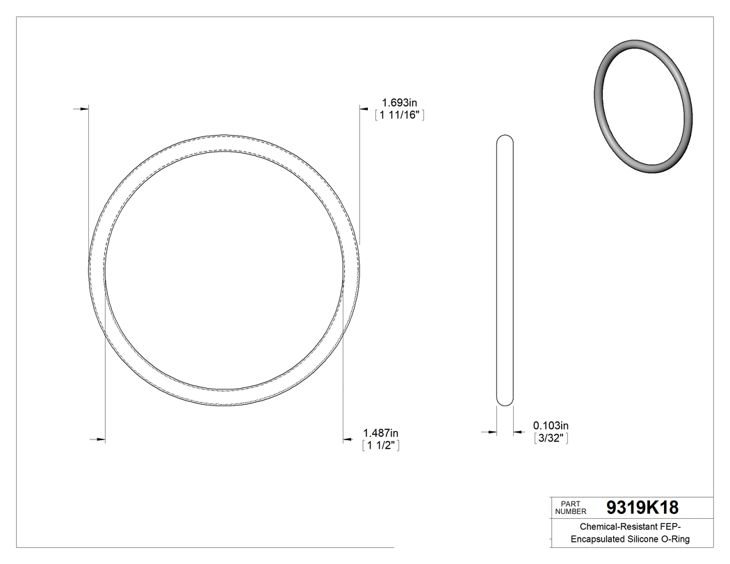 Technical drawing - 9319K18